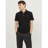 JACK & JONES Polo Plain Shirt Collar Polo - XL Black/Detail:tonal/Black/Slim JACK & JONES Polo Plain Shirt Collar Polo - XL Black/Detail:tonal/Black/Slim