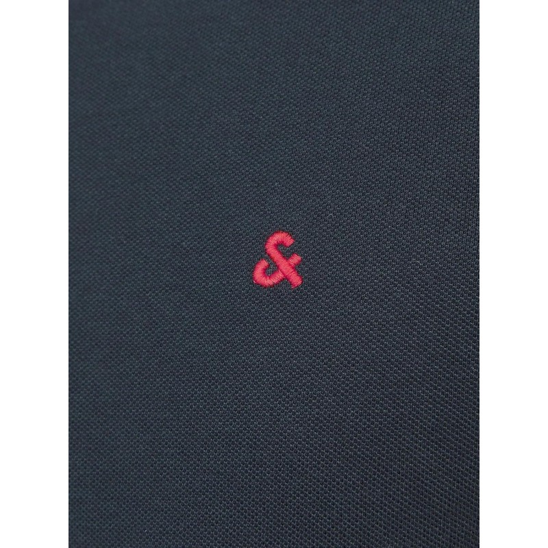 JACK & JONES Polo Plain Shirt Collar Polo - S Navy Blazer/Detail: Tonal/True Red/Slim JACK & JONES Polo Plain Shirt Collar Polo - S Navy Blazer/Detail: Tonal/True Red/Slim