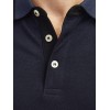 JACK & JONES Polo Plain Shirt Collar Polo - L Marino JACK & JONES Polo Plain Shirt Collar Polo - L Marino