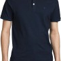 JACK & JONES Polo Plain Shirt Collar Polo - L Marino