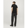 JACK & JONES Polo Plain Shirt Collar Polo - M Nero JACK & JONES Polo Plain Shirt Collar Polo - M Nero