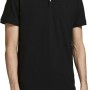JACK & JONES Polo Plain Shirt Collar Polo - M Nero