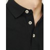 JACK & JONES Polo Plain Shirt Collar Polo - L Nero JACK & JONES Polo Plain Shirt Collar Polo - L Nero
