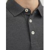 JACK & JONES Polo Plain Shirt Collar Polo - S Dark Grey Melange/Detail: Tonal/Black/Sl... JACK & JONES Polo Plain Shirt Collar Polo - S Dark Grey Melange/Detail: Tonal/Black/Sl...