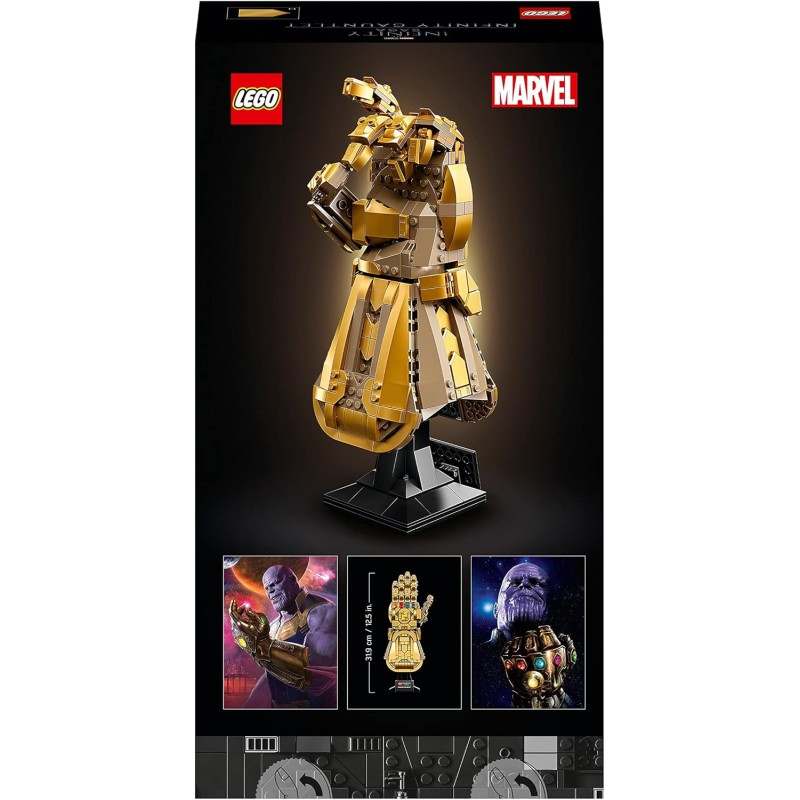 LEGO Marvel Guanto dell’Infinito di Thanos, Kit Modellismo da Costruire per Adulti Fan dei Supereroi Avengers, Idea Regalo per Uomo o Donna da Collezione 76191 LEGO Marvel Guanto dell’Infinito di Thanos, Kit Modellismo da Costruire per Adulti Fan dei Supereroi Avengers, Idea Regalo per Uomo o Donna da Collezione 76191