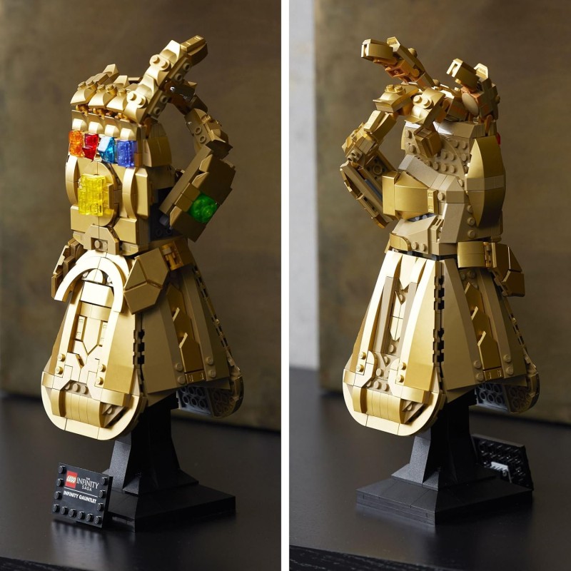 LEGO Marvel Guanto dell’Infinito di Thanos, Kit Modellismo da Costruire per Adulti Fan dei Supereroi Avengers, Idea Regalo per Uomo o Donna da Collezione 76191 LEGO Marvel Guanto dell’Infinito di Thanos, Kit Modellismo da Costruire per Adulti Fan dei Supereroi Avengers, Idea Regalo per Uomo o Donna da Collezione 76191