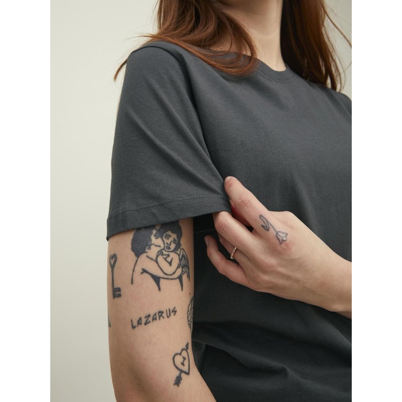 JACK & JONES Jjeorganic Basic Tee SS O-Neck Noos T-Shirt Uomo - XS Asphalt/Detail: Slim JACK & JONES Jjeorganic Basic Tee SS O-Neck Noos T-Shirt Uomo - XS Asphalt/Detail: Slim