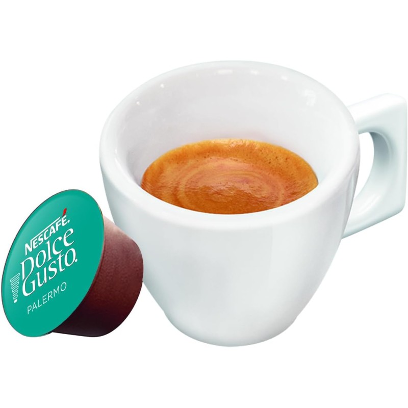 NESCAFÉ DOLCE GUSTO Espresso Palermo Caffè, 6 Confezioni da 16 capsule (96 capsule) - 16 unità (Confezione da 6)