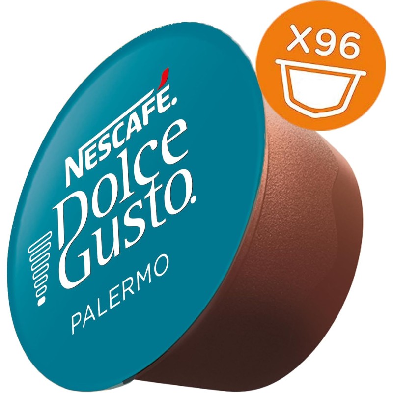 NESCAFÉ DOLCE GUSTO Espresso Palermo Caffè, 6 Confezioni da 16 capsule (96 capsule) - 16 unità (Confezione da 6)