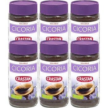 Crastan Cicoria Solubile - 6 vasetti da 100 gr - 100 g (Confezione da 6)
