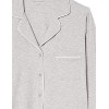 Amazon Essentials Donna Camicia a Maniche Lunghe in Modal di Cotone e Pigiama a Tutta Lunghezza - S Grigio Puntinato