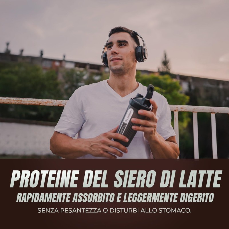 Healthy FUSION Whey Protein 100% pura, Proteine whey + Collagene + Magnesio, Proteine del Siero di Latte isolate per lo sviluppo muscolare, Massa muscolare pulita, 1000g (Vaniglia) Healthy FUSION Whey Protein 100% pura, Proteine whey + Collagene + Magnesio, Proteine del Siero di Latte isolate per lo sviluppo muscolare, Massa muscolare pulita, 1000g (Vaniglia)