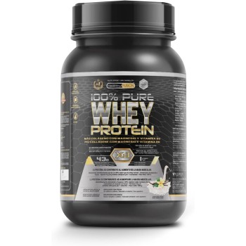Healthy FUSION Whey Protein 100% pura, Proteine whey + Collagene + Magnesio, Proteine del Siero di Latte isolate per lo sviluppo muscolare, Massa muscolare pulita, 1000g (Vaniglia)