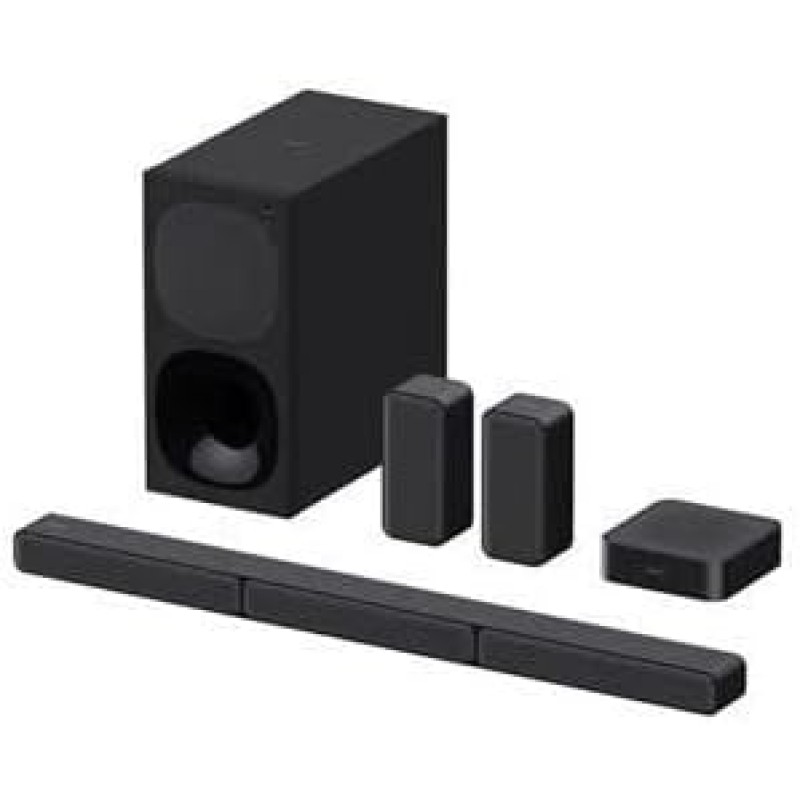 Sony HT-S40R - Soundbar per TV a 5.1 canali 600W Dolby Digital, Subwoofer cablato e Speaker posteriori wireless, connessione Bluetooth, Colore Nero Sony HT-S40R - Soundbar per TV a 5.1 canali 600W Dolby Digital, Subwoofer cablato e Speaker posteriori wireless, connessione Bluetooth, Colore Nero