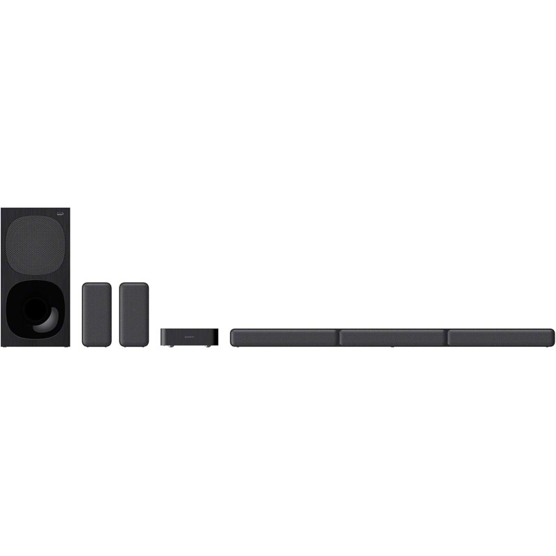 Sony HT-S40R - Soundbar per TV a 5.1 canali 600W Dolby Digital, Subwoofer cablato e Speaker posteriori wireless, connessione Bluetooth, Colore Nero Sony HT-S40R - Soundbar per TV a 5.1 canali 600W Dolby Digital, Subwoofer cablato e Speaker posteriori wireless, connessione Bluetooth, Colore Nero