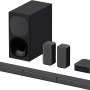 Sony HT-S40R - Soundbar per TV a 5.1 canali 600W Dolby Digital, Subwoofer cablato e Speaker posteriori wireless, connessione Bluetooth, Colore Nero
