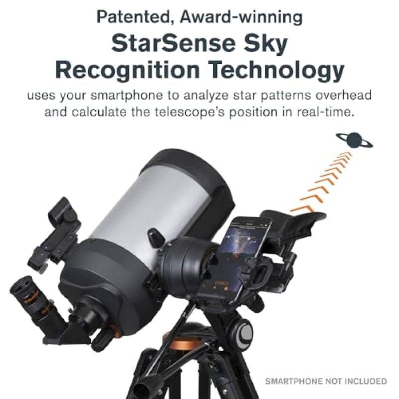 Celestron 22462 StarSense Explorer DX 5” Telescopio Schmidt-Cassegrain compatibile con app per smartphone Funziona con l'app StarSense – Compatibile con iOS/Android Celestron 22462 StarSense Explorer DX 5” Telescopio Schmidt-Cassegrain compatibile con app per smartphone Funziona con l'app StarSense – Compatibile con iOS/Android