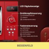 Comfee CMSRO 20 di rd Forno a Microonde Retrò con 8 Menu Automatici,5 Livelli di Potenza, Pulsante di Cottura Rapida, 20 L, 800 W, Rosso Appassionato - Rot