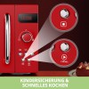 Comfee CMSRO 20 di rd Forno a Microonde Retrò con 8 Menu Automatici,5 Livelli di Potenza, Pulsante di Cottura Rapida, 20 L, 800 W, Rosso Appassionato - Rot