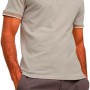 JACK & JONES Polo Plain Shirt Collar Polo - M Beige