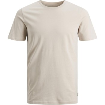 JACK & JONES Jjeorganic Basic Tee SS O-Neck Noos T-Shirt Uomo - XL Moonbeam/Detail: Slim JACK & JONES Jjeorganic Basic Tee SS O-Neck Noos T-Shirt Uomo - XL Moonbeam/Detail: Slim