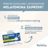 Melatonina Express - Integratore alimentare per il Sonno e il Jet Lag - Melatonina per Dormire - Gusto Menta - Senza Zuccheri - Confezione da 60 compresse orosolubili - Vitarmonyl - 60 Unità (Confezione da 1)