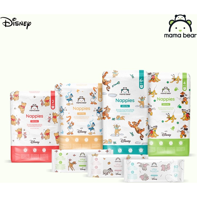 Marchio Amazon - Mama Bear Disney Pannolini ultra-asciutti, Taglia 4 (8-14 kg), Bianco, 84 Unità - Taglia 4 (8-14 kg) Marchio Amazon - Mama Bear Disney Pannolini ultra-asciutti, Taglia 4 (8-14 kg), Bianco, 84 Unità - Taglia 4 (8-14 kg)
