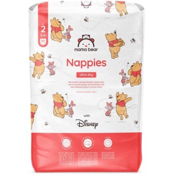 Marchio Amazon - Mama Bear Disney Pannolini ultra-asciutti, Taglia 2 (3-6 kg), Bianco, 84 Unità - Taglia 2 (3-6 kg) Marchio Amazon - Mama Bear Disney Pannolini ultra-asciutti, Taglia 2 (3-6 kg), Bianco, 84 Unità - Taglia 2 (3-6 kg)