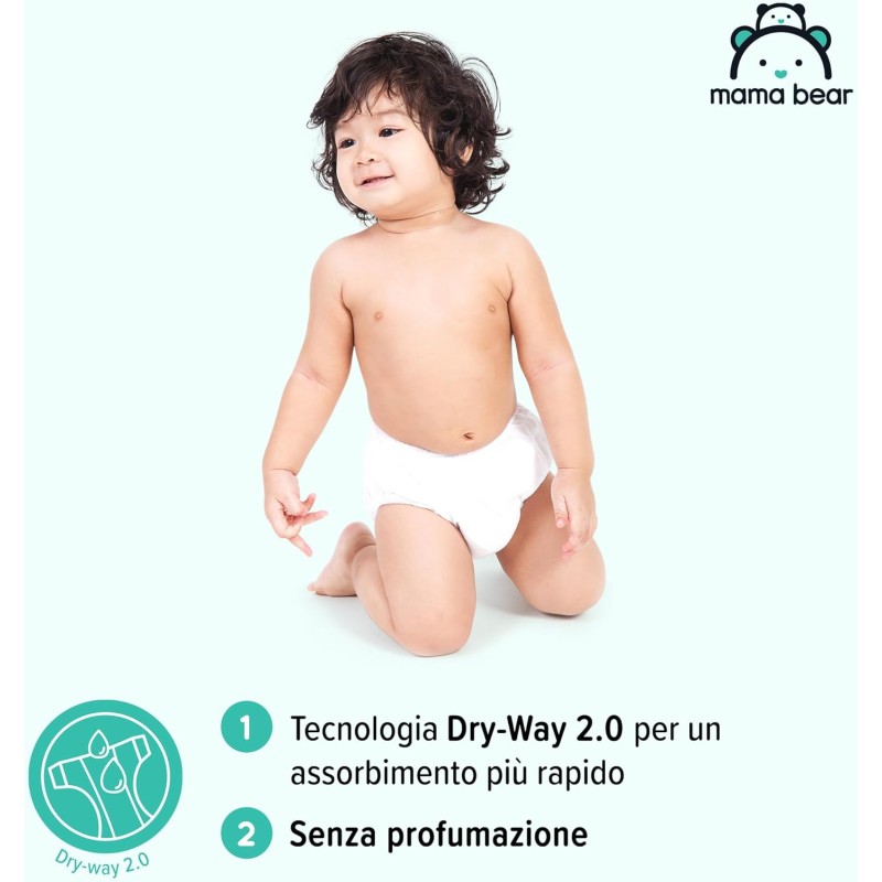 Marchio Amazon - Mama Bear Disney Pannolini ultra-asciutti, Taglia 6 (15+ kg), Bianco, 70 Unità - Taglia 6 (15+ kg) Marchio Amazon - Mama Bear Disney Pannolini ultra-asciutti, Taglia 6 (15+ kg), Bianco, 70 Unità - Taglia 6 (15+ kg)
