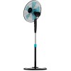 Cecotec Ventilatore da pavimento EnergySilence 500.5 pale, oscillante, 3 velocità, regolabile (115-135 cm), motore in rame, 40 W (110-130 cm, Nero) - Nero
