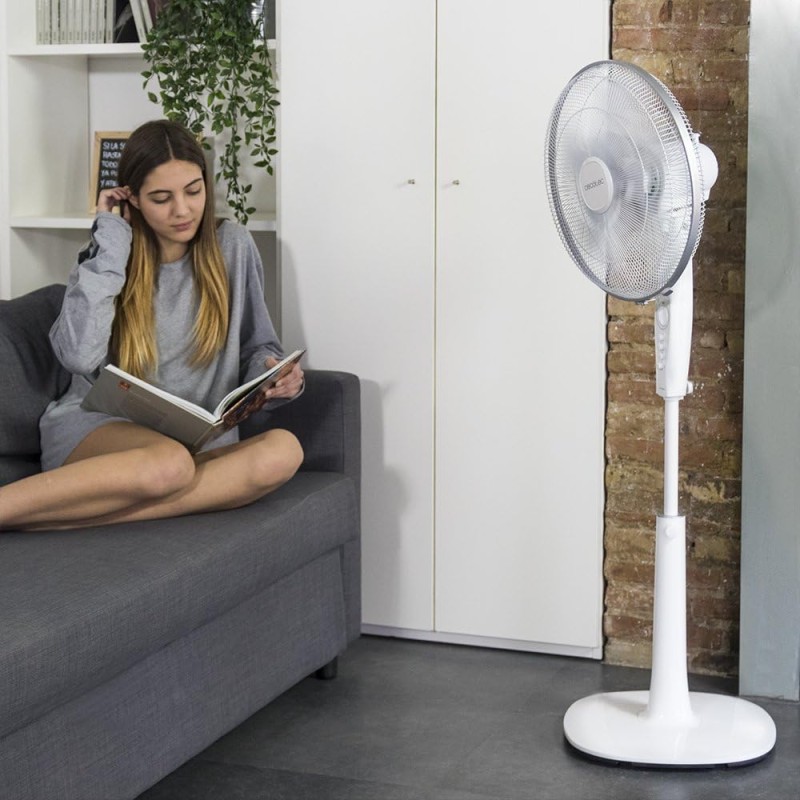 Cecotec Ventilatore a Piantana EnergySilence 1040 SmartExtreme (ExtremeFlow, Bianco) - Bianco