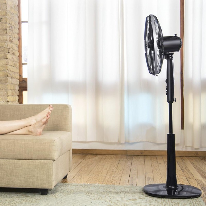 Cecotec Ventilatore a Piantana EnergySilence 1040 SmartExtreme (ExtremeFlow, Nero) - Nero