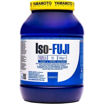 YAMAMOTO Nutrition, Iso-Fuji Volactive 700 gr, Integratore di Proteine del Siero del Latte Isolate Ultrafiltrate, Proteine in Polvere Isolate, Gusto Cocco e Cioccolato - 23 Porzioni (Confezione da 1)