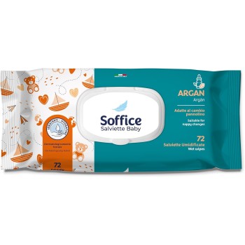 Salviette Umidificate per Neonati 12x72 Pz Pop-Up Argan (864 Salviette) - Accessori e Prodotti per l'Igiene del Neonato, Ideali per il Cambio Pannolino e l'Asilo - Baby Wipes Delicate e Detergenti
