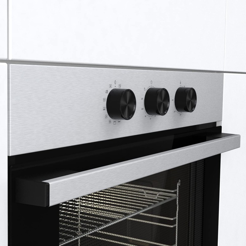 Hisense BI61111AX Forno Multifunzione Termoventilato, Cavità XXL 77L, 12 Funzioni, Pulizia Acqua Clean, Classe A, Timer di Fine Cottura, Preriscaldamento Rapido, Funzione Pizza 300 °C, Cottura AirFry