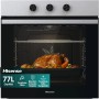Hisense BI61111AX Forno Multifunzione Termoventilato, Cavità XXL 77L, 12 Funzioni, Pulizia Acqua Clean, Classe A, Timer di Fine Cottura, Preriscaldamento Rapido, Funzione Pizza 300 °C, Cottura AirFry