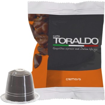 CAFFÈ TORALDO Nespresso | Capsule Compatibile Nespresso* (100 Unità, Miscela Cremosa) - 100 unità (Confezione da 1)