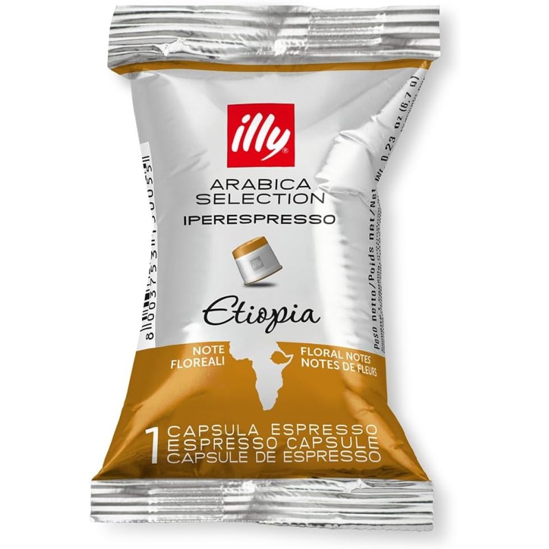 illy Capsule Caffè Iperespresso Arabica Selection Etiopia, Confezione da 100 Capsule - 100 unità (Confezione da 1)