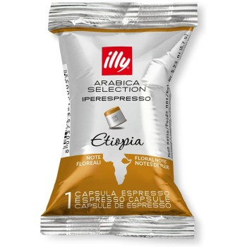 illy Capsule Caffè Iperespresso Arabica Selection Etiopia, Confezione da 100 Capsule - 100 unità (Confezione da 1)