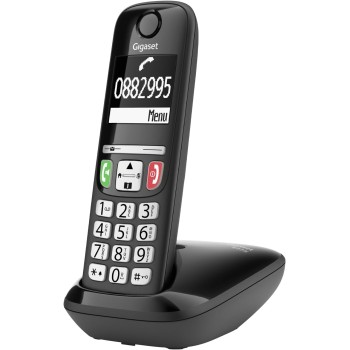 Gigaset E275 Il nuovo telefono cordless dai tasti grandi, numeri grandi e suonerie forti. Nero, Italia