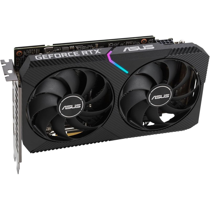 Asus Dual NVIDIA GeForce RTX 3060 V2 OC Edition Scheda Grafica 12GB GDDR6 192-bit, PCIe 4.0, Ventole Axial-Tech, GPU NVIDIA Ampere, 1 HDMI 2.1, 3 DisplayPort 2.1, Nera, DUAL-RTX3060-O12G-V2 Asus Dual NVIDIA GeForce RTX 3060 V2 OC Edition Scheda Grafica 12GB GDDR6 192-bit, PCIe 4.0, Ventole Axial-Tech, GPU NVIDIA Ampere, 1 HDMI 2.1, 3 DisplayPort 2.1, Nera, DUAL-RTX3060-O12G-V2
