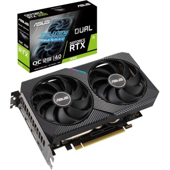 Asus Dual NVIDIA GeForce RTX 3060 V2 OC Edition Scheda Grafica 12GB GDDR6 192-bit, PCIe 4.0, Ventole Axial-Tech, GPU NVIDIA Ampere, 1 HDMI 2.1, 3 DisplayPort 2.1, Nera, DUAL-RTX3060-O12G-V2 Asus Dual NVIDIA GeForce RTX 3060 V2 OC Edition Scheda Grafica 12GB GDDR6 192-bit, PCIe 4.0, Ventole Axial-Tech, GPU NVIDIA Ampere, 1 HDMI 2.1, 3 DisplayPort 2.1, Nera, DUAL-RTX3060-O12G-V2