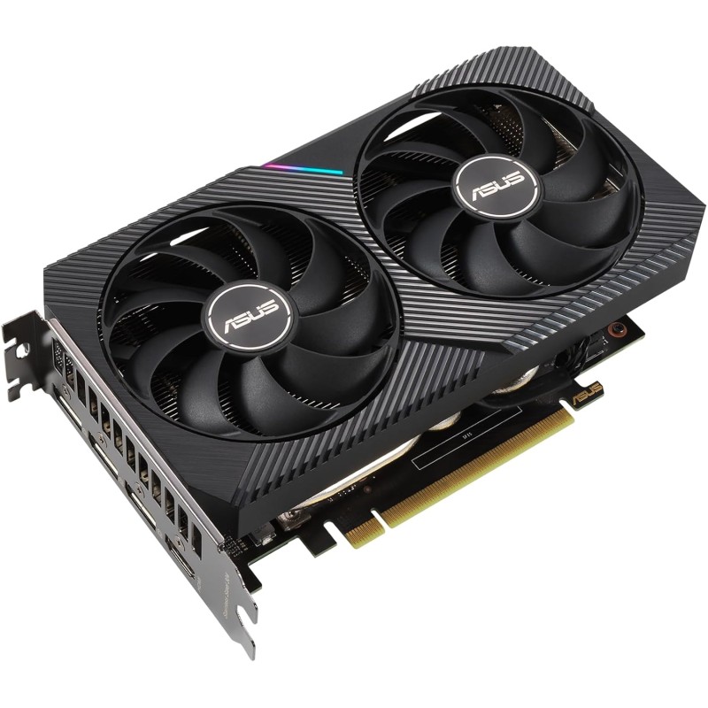 Asus Dual NVIDIA GeForce RTX 3060 V2 OC Edition Scheda Grafica 12GB GDDR6 192-bit, PCIe 4.0, Ventole Axial-Tech, GPU NVIDIA Ampere, 1 HDMI 2.1, 3 DisplayPort 2.1, Nera, DUAL-RTX3060-O12G-V2 Asus Dual NVIDIA GeForce RTX 3060 V2 OC Edition Scheda Grafica 12GB GDDR6 192-bit, PCIe 4.0, Ventole Axial-Tech, GPU NVIDIA Ampere, 1 HDMI 2.1, 3 DisplayPort 2.1, Nera, DUAL-RTX3060-O12G-V2