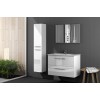 Dmora - Mobile Colonna Alexandria, Mobile per Bagno a 2 Ante, Armadio pensile sospeso con 2 Ripiani, 30x25h150 cm, Bianco Lucido - Bianco Dmora - Mobile Colonna Alexandria, Mobile per Bagno a 2 Ante, Armadio pensile sospeso con 2 Ripiani, 30x25h150 cm, Bianco Lucido - Bianco