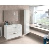 Dmora - Mobile Colonna Alexandria, Mobile per Bagno a 2 Ante, Armadio pensile sospeso con 2 Ripiani, 30x25h150 cm, Bianco Lucido - Bianco Dmora - Mobile Colonna Alexandria, Mobile per Bagno a 2 Ante, Armadio pensile sospeso con 2 Ripiani, 30x25h150 cm, Bianco Lucido - Bianco
