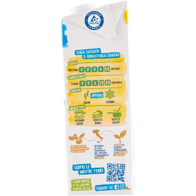 BJORG Bevanda di Soia Naturale 0% Zuccheri, Vegetale Biologica, Senza Glutine, Gusto Delicato, 6x1L - 6 l (Confezione da 1) BJORG Bevanda di Soia Naturale 0% Zuccheri, Vegetale Biologica, Senza Glutine, Gusto Delicato, 6x1L - 6 l (Confezione da 1)