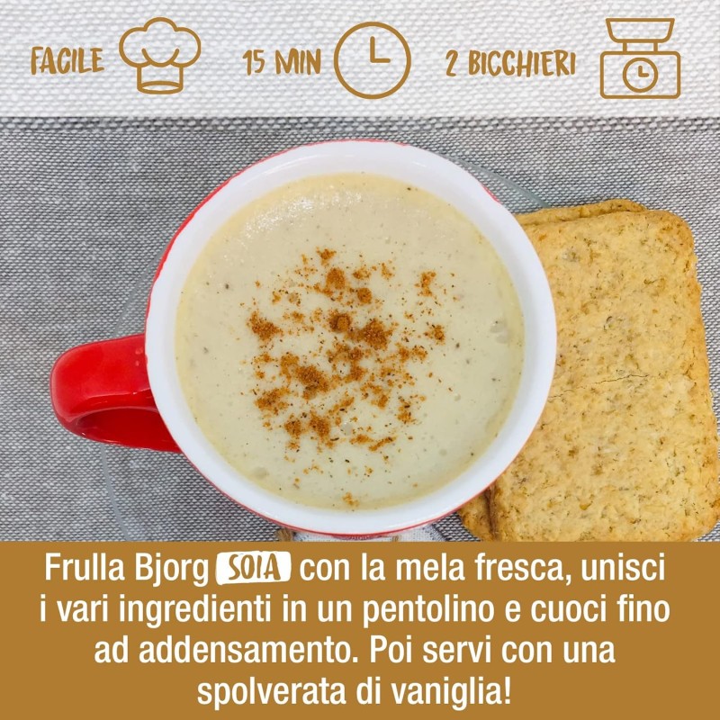 BJORG Bevanda di Soia Naturale 0% Zuccheri, Vegetale Biologica, Senza Glutine, Gusto Delicato, 6x1L - 6 l (Confezione da 1) BJORG Bevanda di Soia Naturale 0% Zuccheri, Vegetale Biologica, Senza Glutine, Gusto Delicato, 6x1L - 6 l (Confezione da 1)