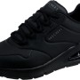 Skechers - Uno 2, Scarpe da Ginnastica Uomo - 46 EU Black Duraleather Black Trim