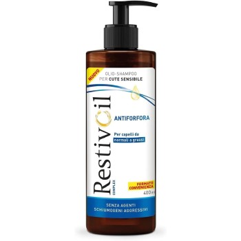 RestivOil Complex Shampoo Olio Antiforfora per Capelli da Normali a Grassi con Azione Antiseborroica e Anti Prurito, 400ml