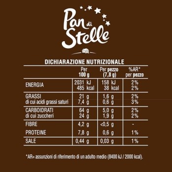 Pan di Stelle Biscotti Frollini con Cacao, Cioccolato e Latte Fresco Italiano, Colazione Ricca di Gusto, 700 g - 700 g